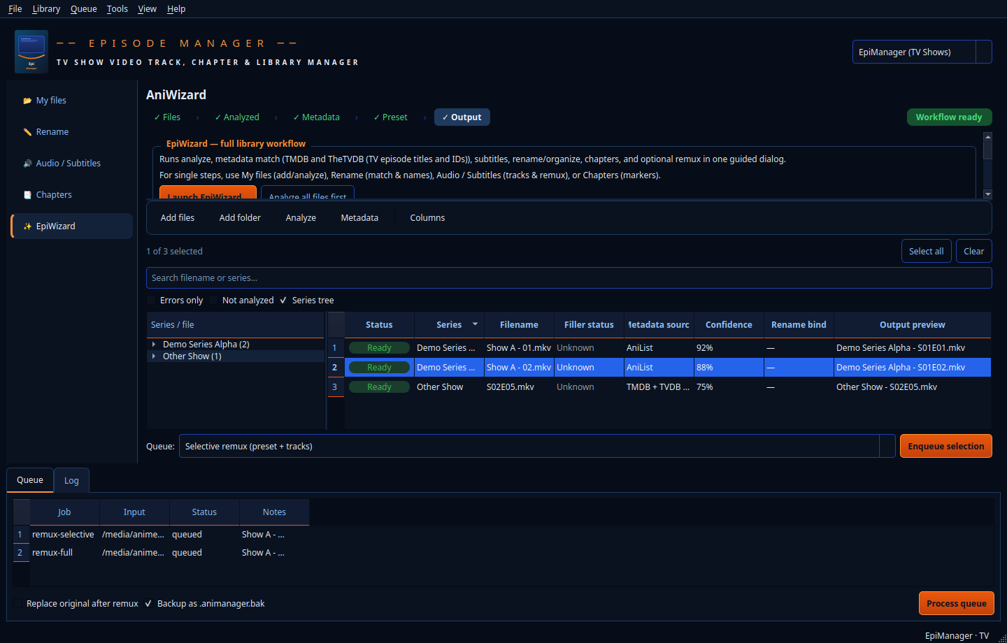 EpiManager TV product mode